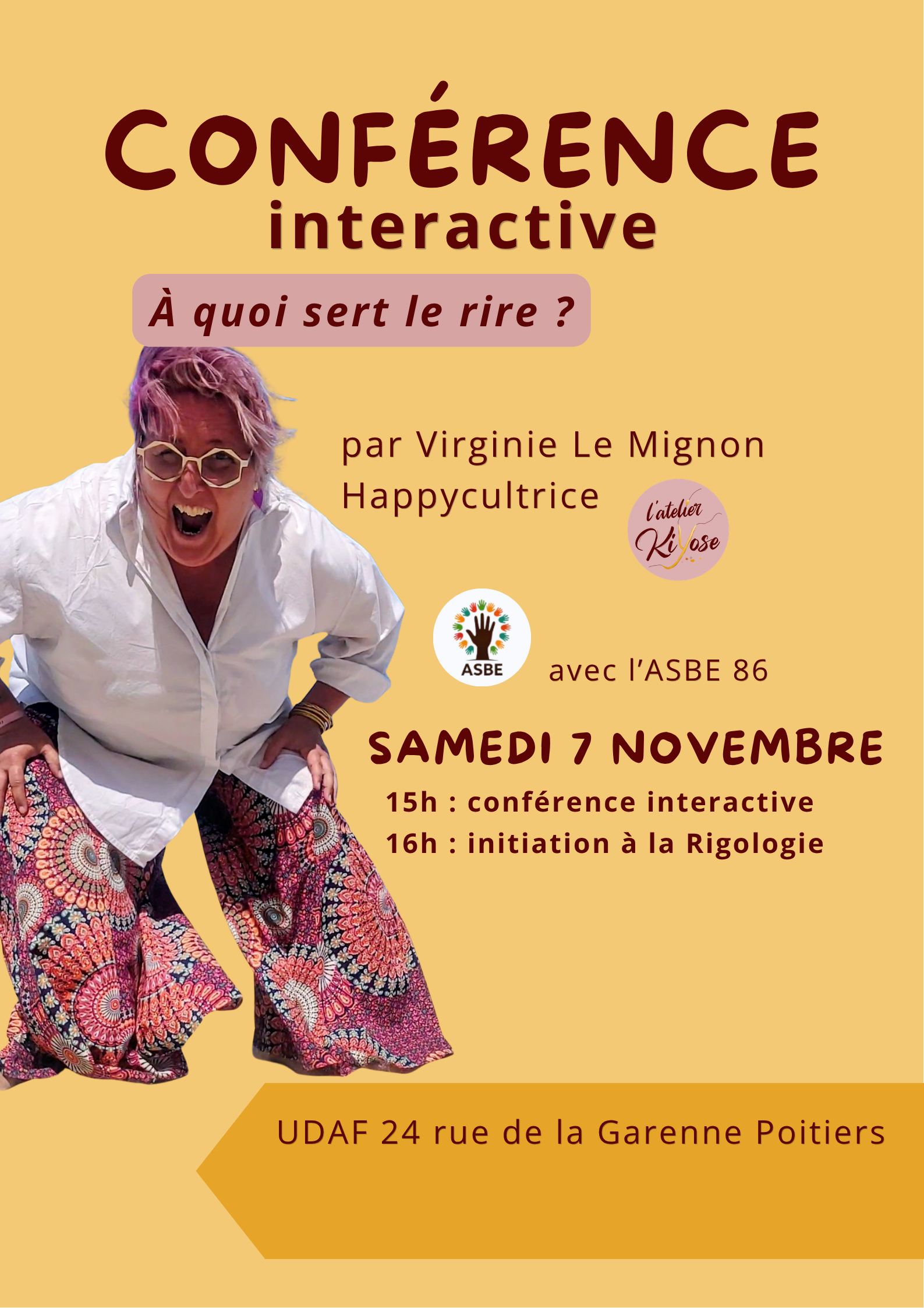 Conférence interactive "Les bienfaits du rire"