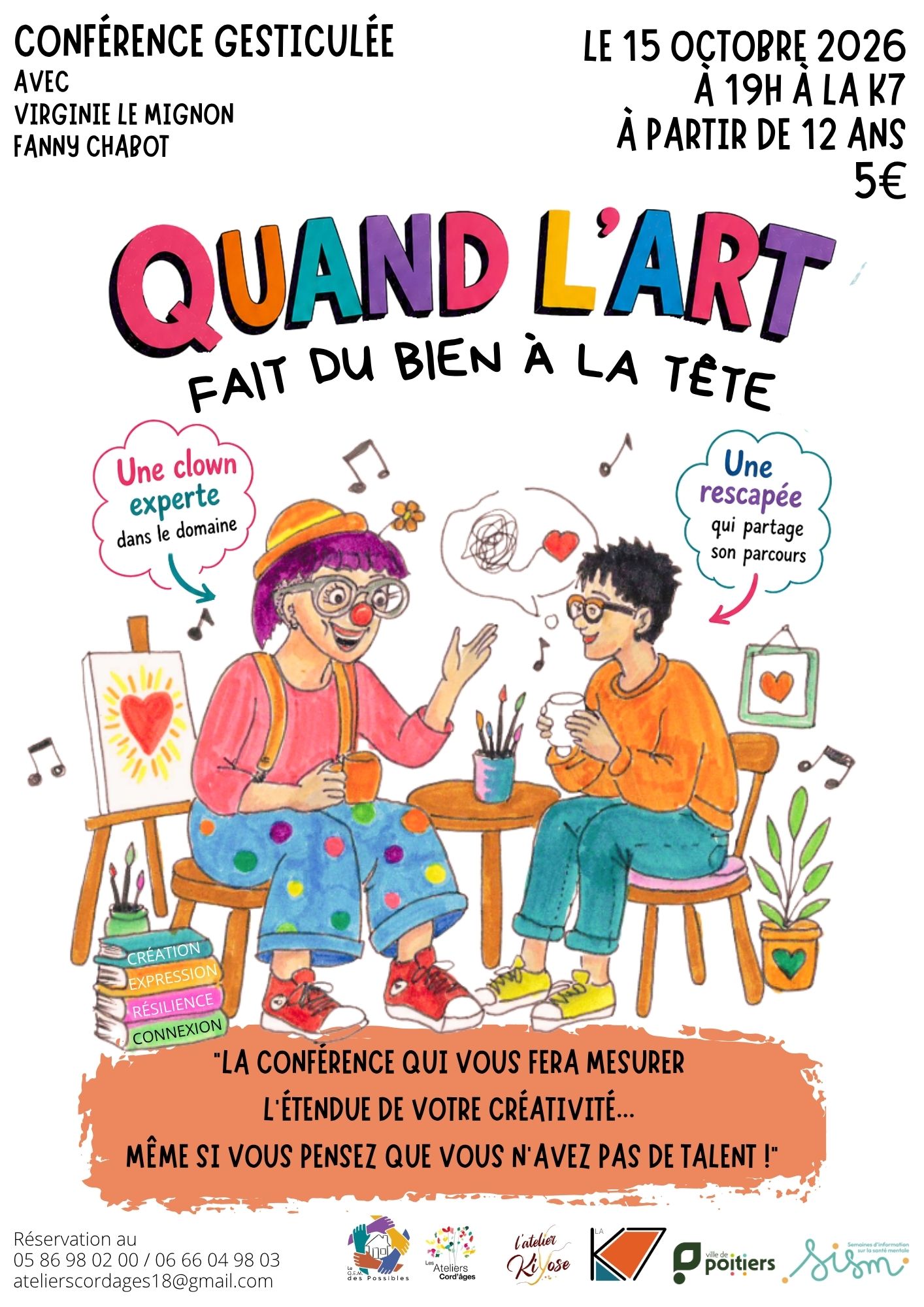 Conférence gesticulée "Quand l'art fait du bien à la tête"